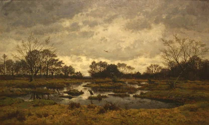 Een dag in maart bij de feeënvijver. Fontainebleau 1876